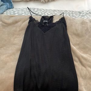 Silk black cami